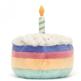 Jellycat Amuseables Rainbow Birthday Cake