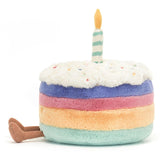 Jellycat Amuseables Rainbow Birthday Cake