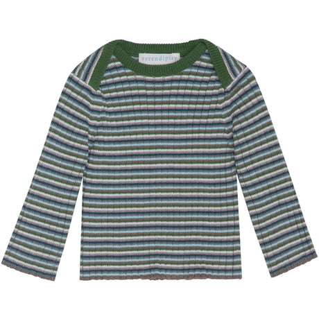Serendipity Myrtle Stripe Baby Rib Blouse