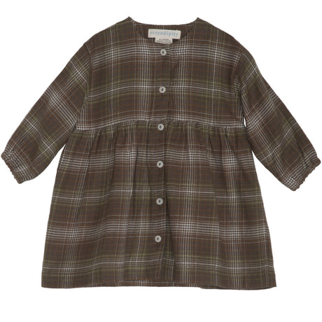Serendipity Trail Checks Baby Brushed Dress