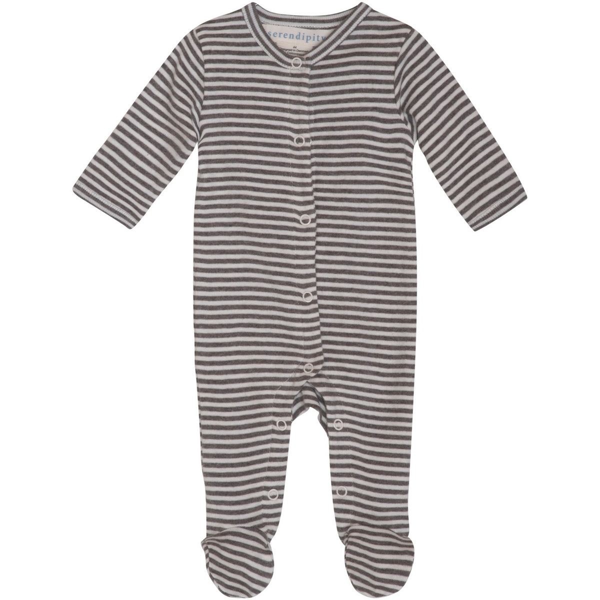 Serendipity Soil/Offwhite Newborn Stripe Suit