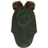 Huttelihut Beetle Balaclava Wool Alpaca Pompoms