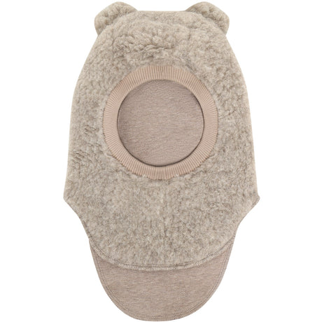 Huttelihut Camel Melange Balaclava Ears Wool Teddy