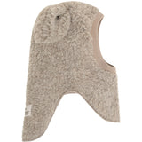 Huttelihut Camel Melange Balaclava Ears Wool Teddy