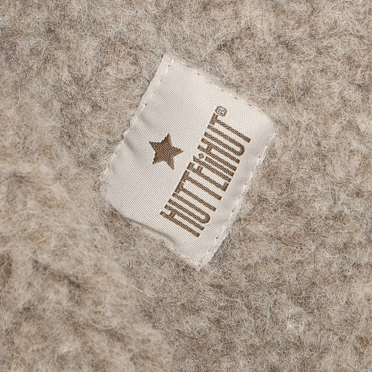 Huttelihut Camel Melange Balaclava Ears Wool Teddy