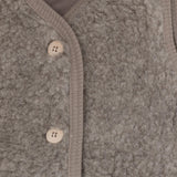 Huttelihut Camel Melange Vest Wool Teddy W. Lining