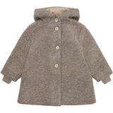 Huttelihut Camel Melange Coat Hood Wool W. Lining