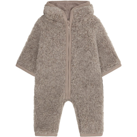 Huttelihut Camel Melange Pram Suit Wool Teddy W. Lining