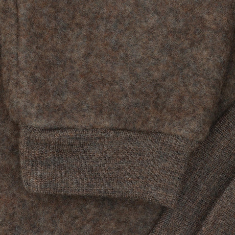 Huttelihut Brown Melange Pants Wool Fleece
