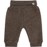 Huttelihut Brown Melange Pants Wool Fleece