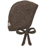 Huttelihut Brown Melange Bonnet Wool Fleece