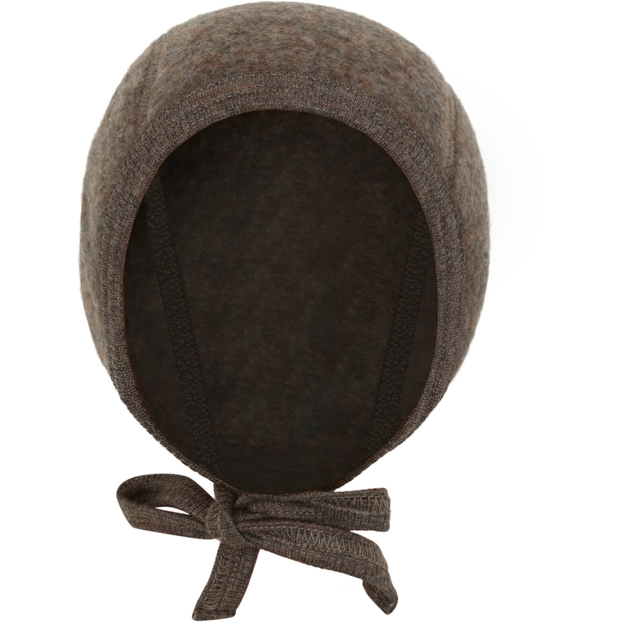 Huttelihut Brown Melange Bonnet Wool Fleece