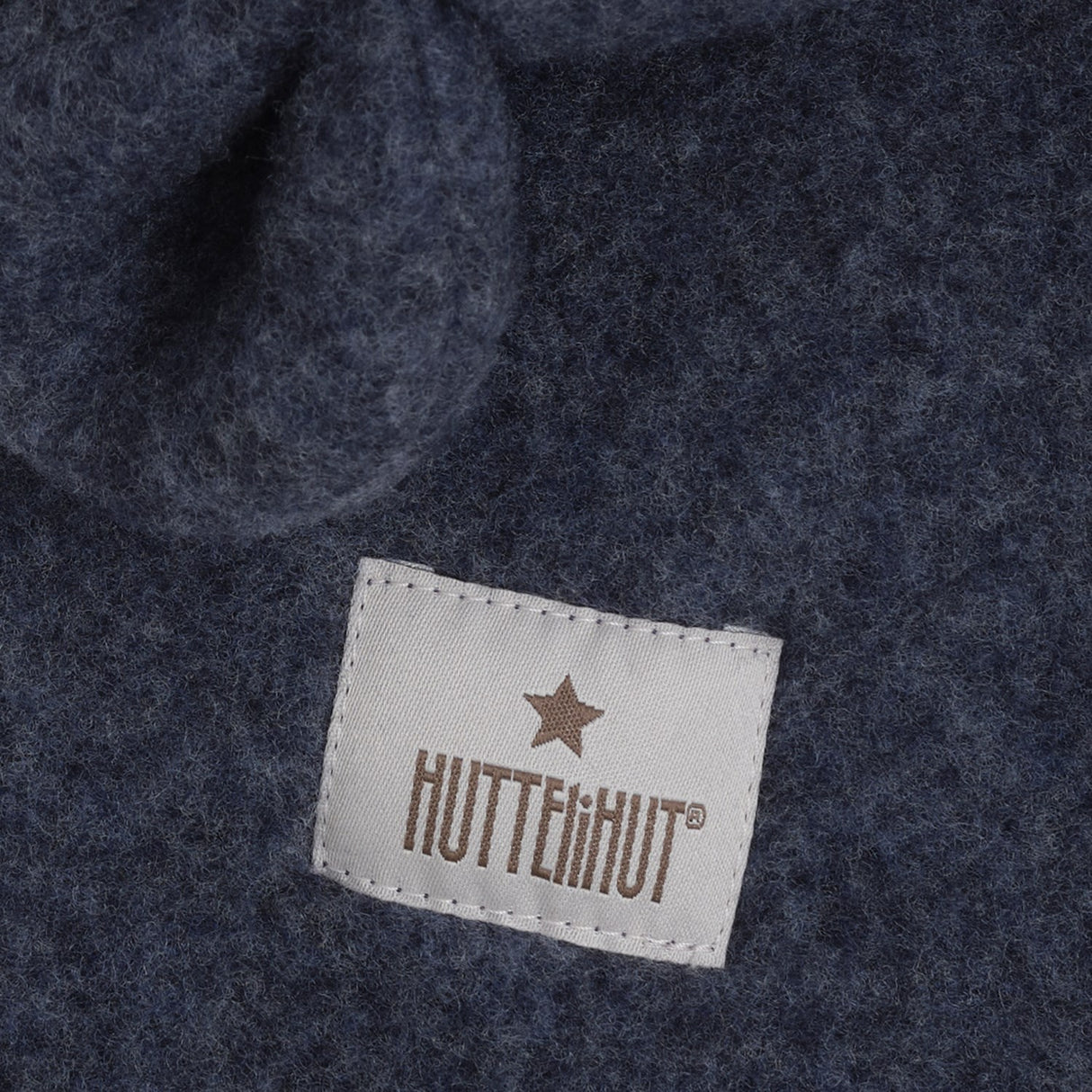 Huttelihut Ombre Blue Melange Balaclava Ears Wool Fleece