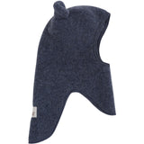 Huttelihut Ombre Blue Melange Balaclava Ears Wool Fleece