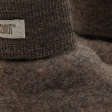 Huttelihut Brown Melange Footies Wool Fleece