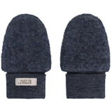 Huttelihut Ombre Blue Melange Mittens Wool Fleece 2-Layer
