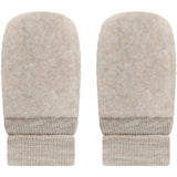 Huttelihut Camel Melange Mittens Wool Fleece