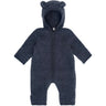 Huttelihut Ombre Blue Melange Pram Suit Ears Wool Fleece