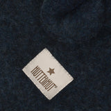 Huttelihut Navy Melange Balaclava Ears Wool Fleece