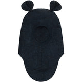 Huttelihut Navy Melange Balaclava Ears Wool Fleece