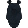 Huttelihut Navy Melange Balaclava Ears Wool Fleece