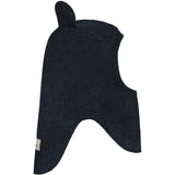 Huttelihut Navy Melange Balaclava Ears Wool Fleece