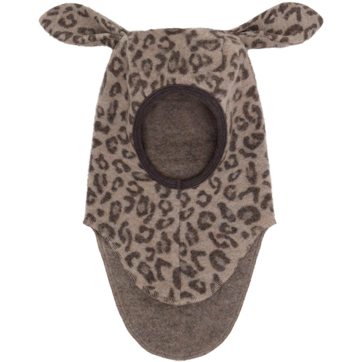 Huttelihut Camel Melange Balaclava Ears Wool Fleece Jac