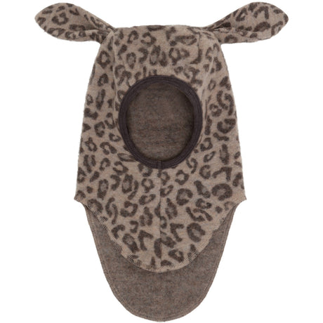 Huttelihut Camel Melange Balaclava Ears Wool Fleece Jac