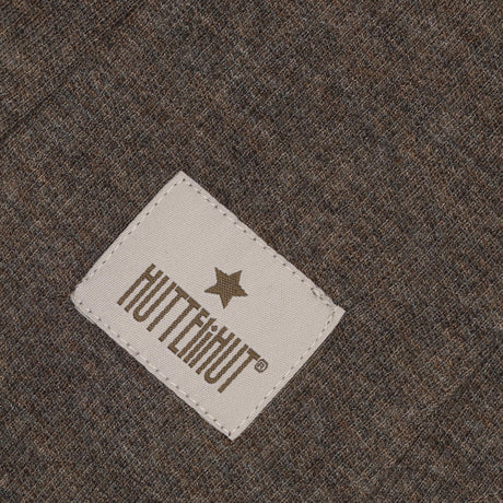 Huttelihut Brown Melange Balaclava Ears Wool Rib