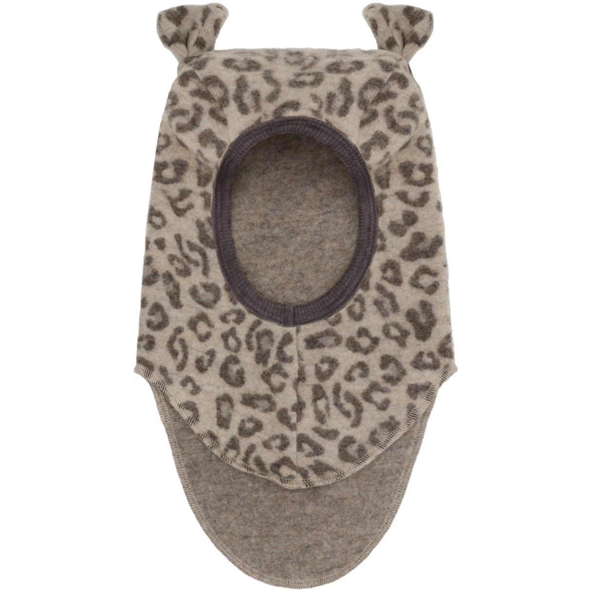 Huttelihut Camel Melange Balaclava Ears Wool Fleece Jac