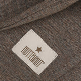 Huttelihut Brown Melange Balaclava Ears Wool Rib