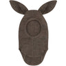 Huttelihut Brown Melange Balaclava Ears Wool Rib
