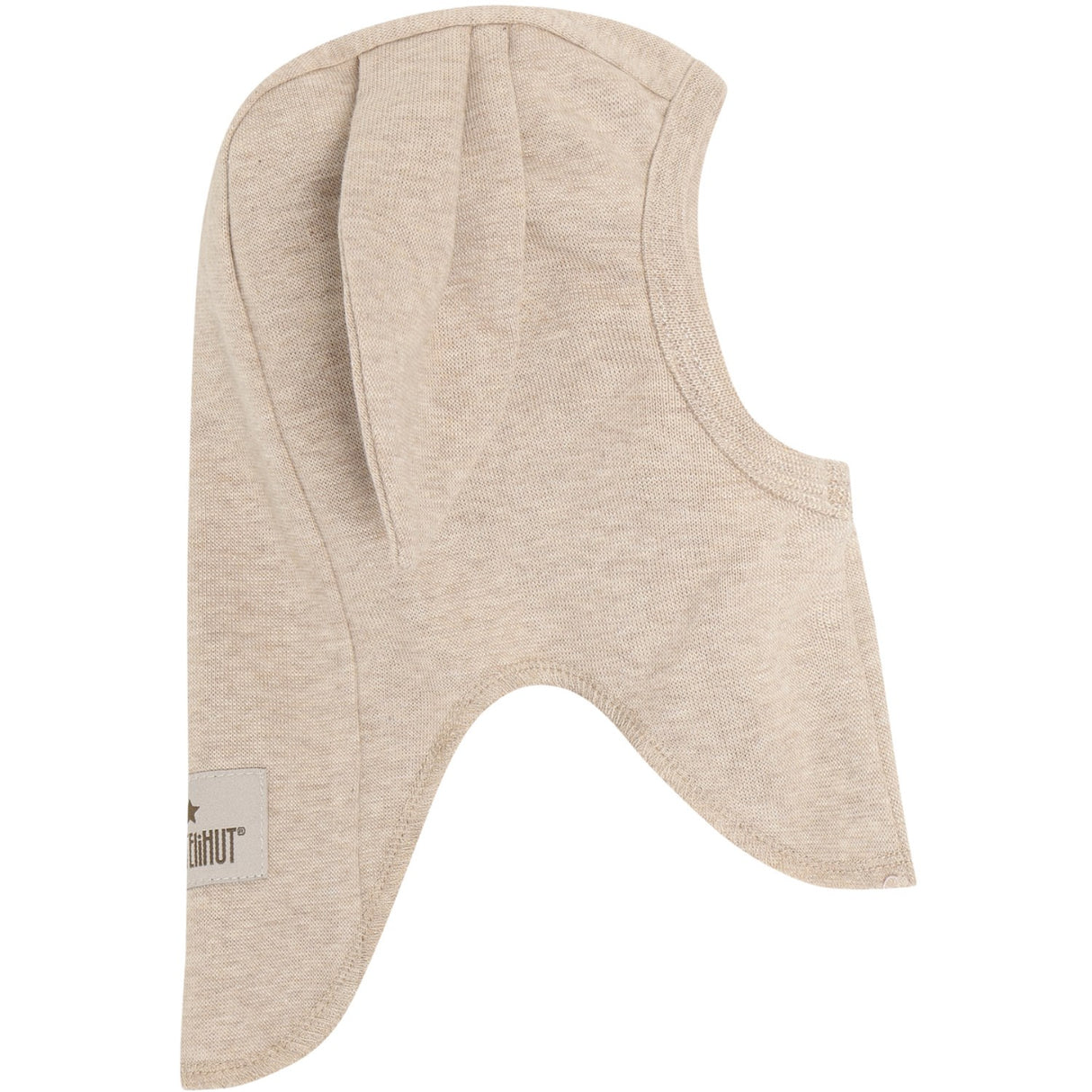 Huttelihut Camel Melange Balaclava Ears Cotton Rib