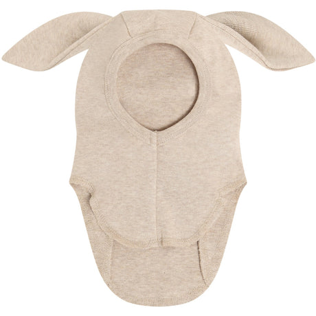Huttelihut Camel Melange Balaclava Ears Cotton Rib