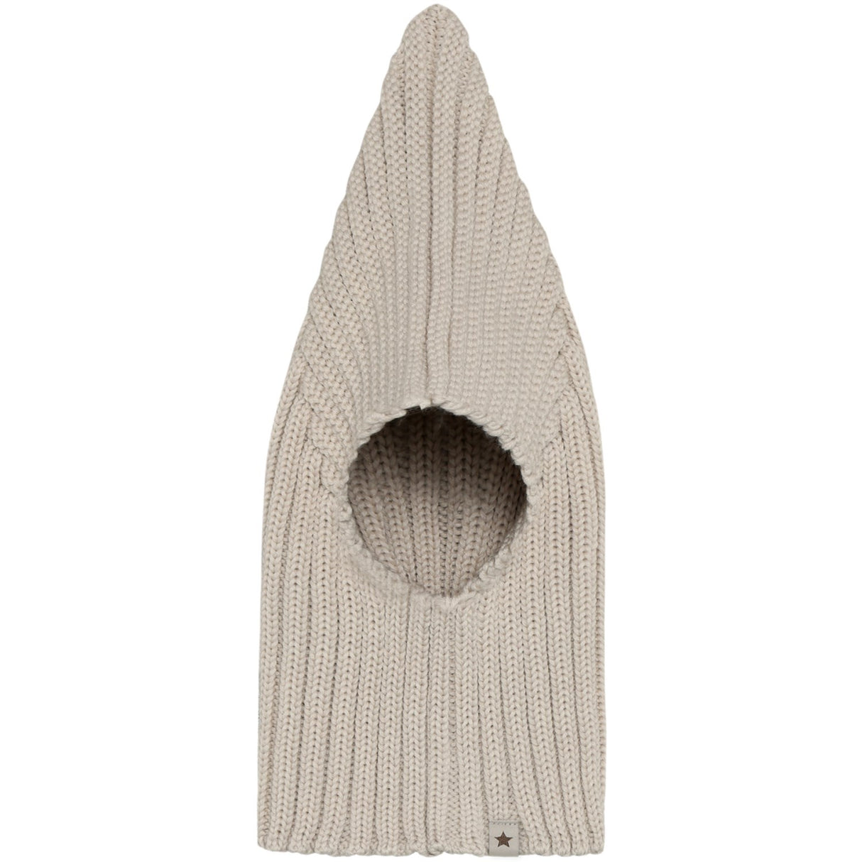 Huttelihut Sand Melange Balaclava Pixie Wool Knit