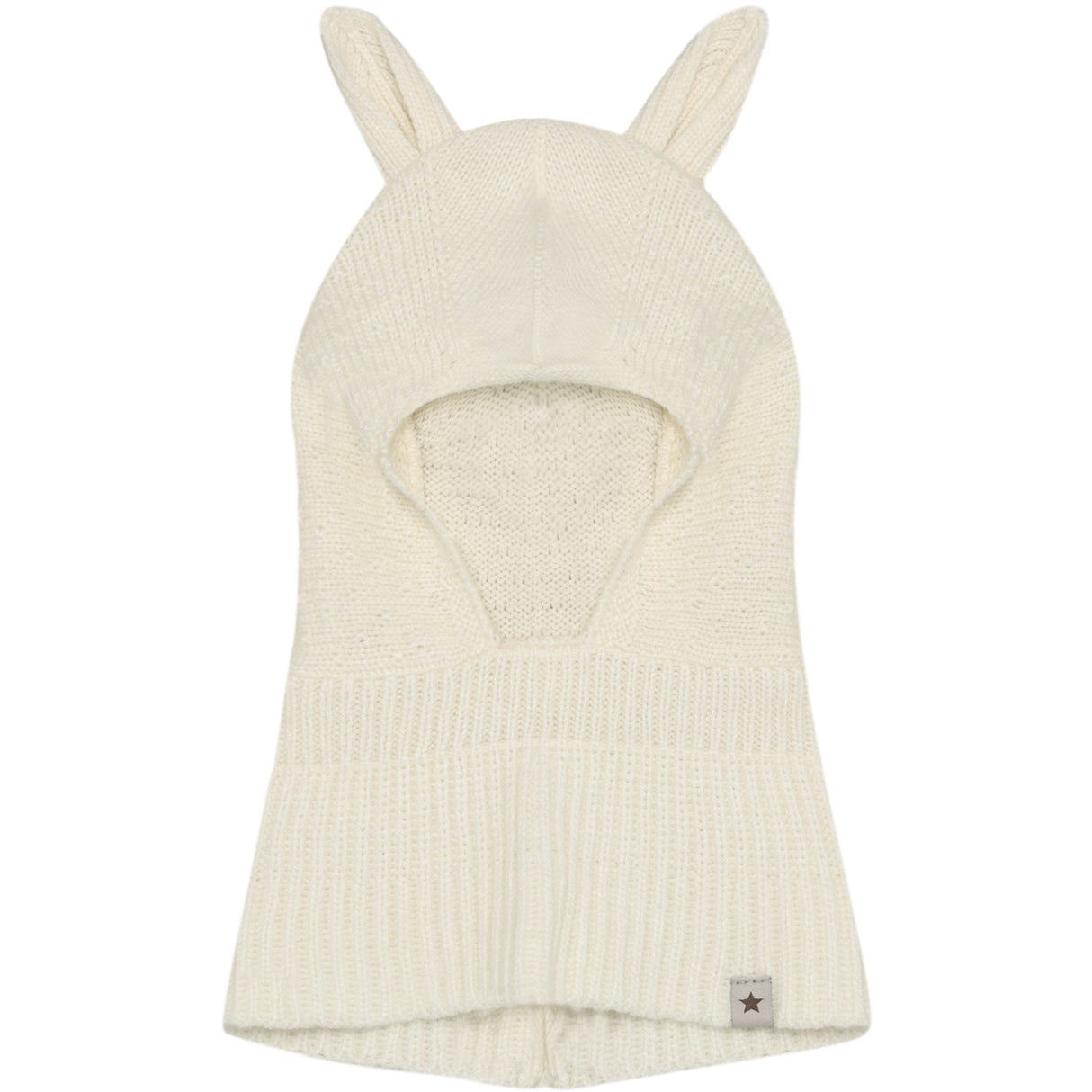 Huttelihut Off-White Balaclava Ears Wool Knit