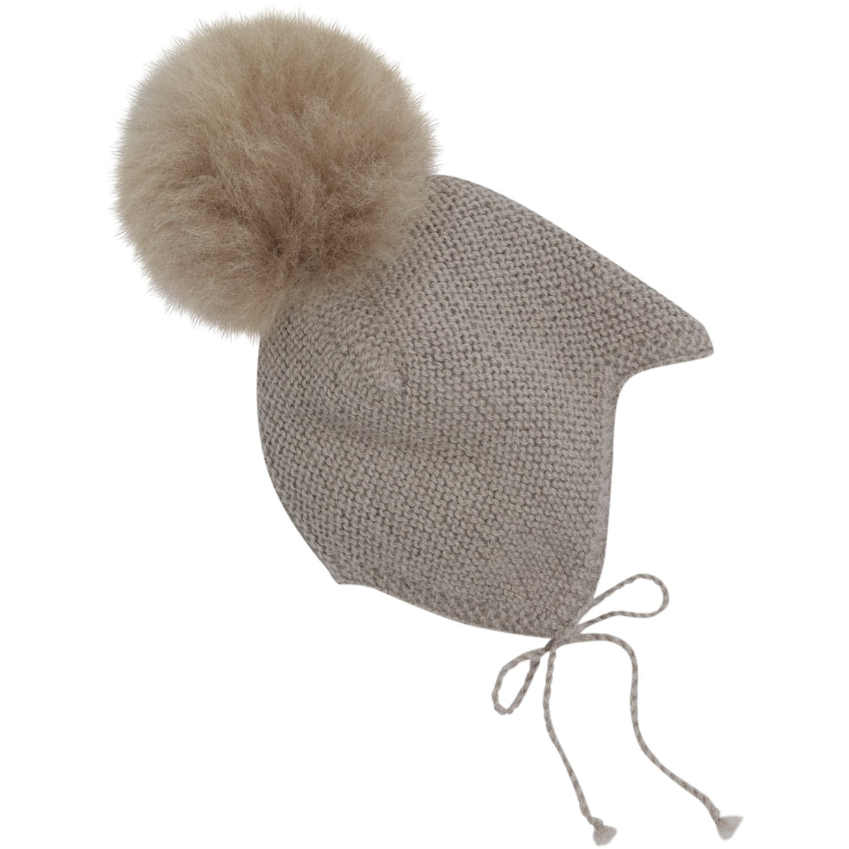 Huttelihut Atmosphere Bonnet Wool Knit Alpaca Pompom