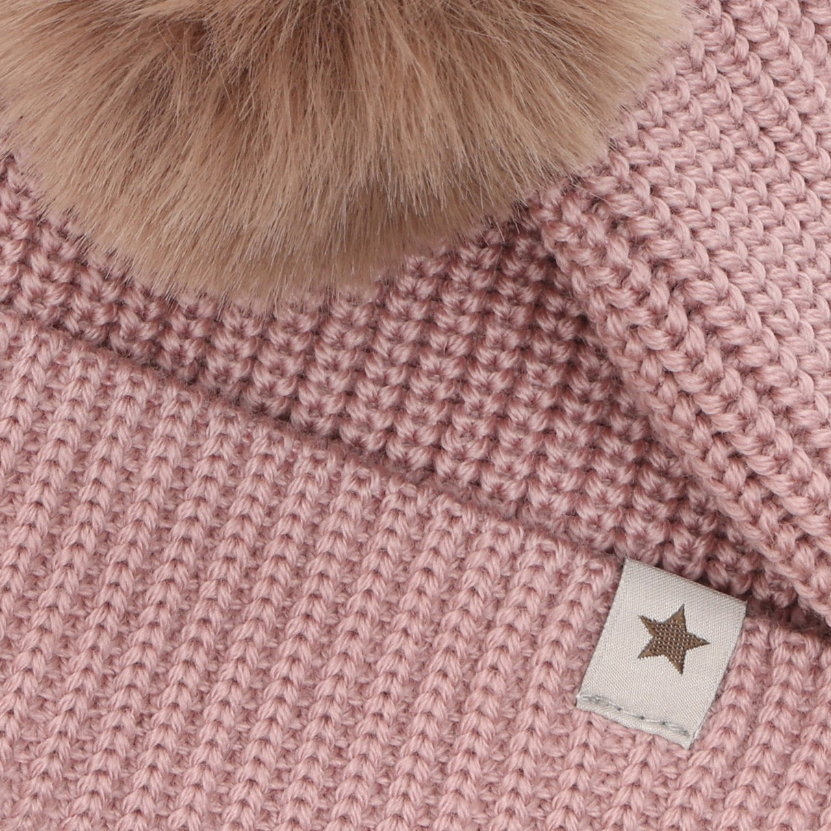 Huttelihut Woodrose Beanie Wool Knit Pompoms