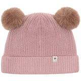 Huttelihut Woodrose Beanie Wool Knit Pompoms