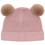 Huttelihut Woodrose Beanie Wool Knit Pompoms