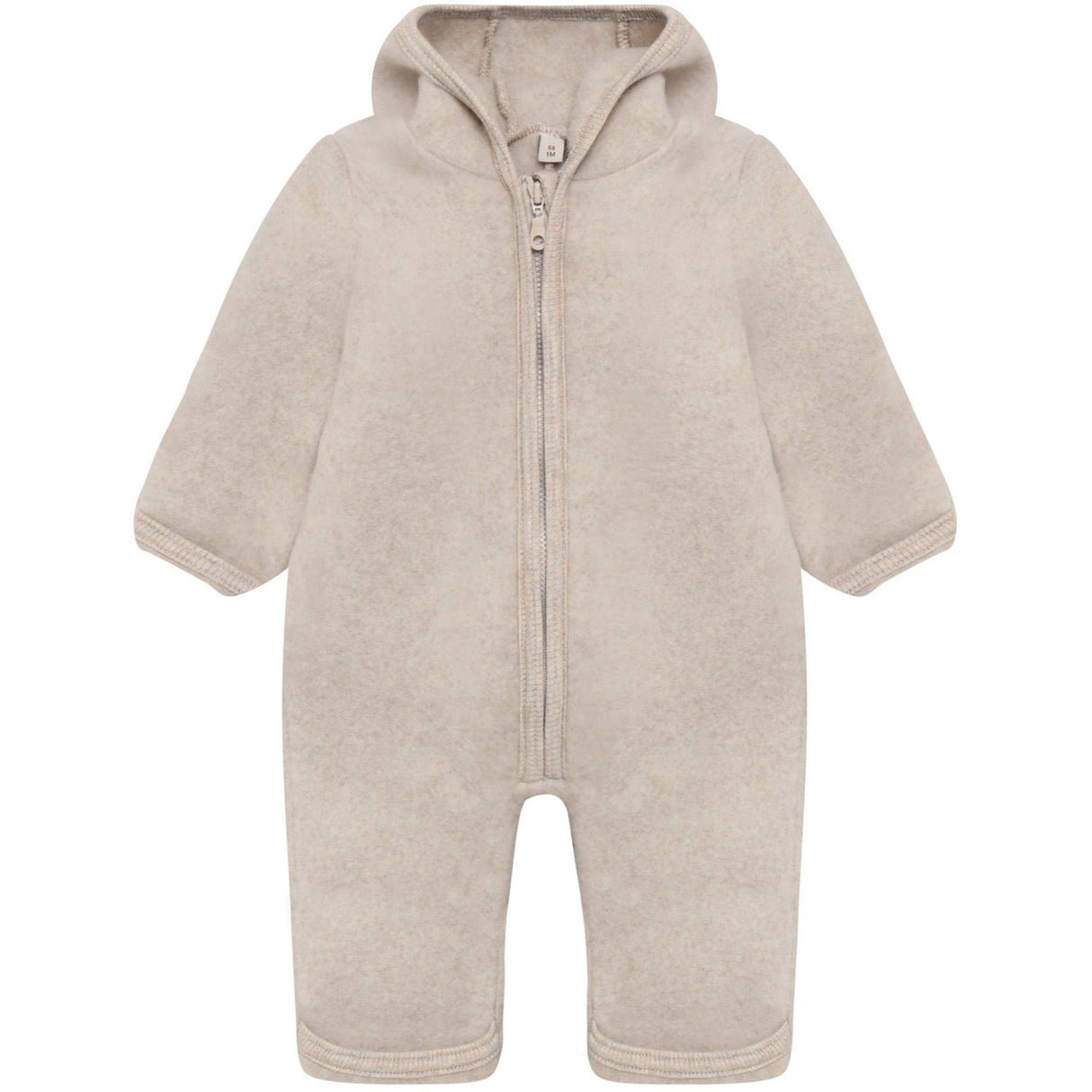 Huttelihut Camel Melange Pram Suit Ears Wool Fleece