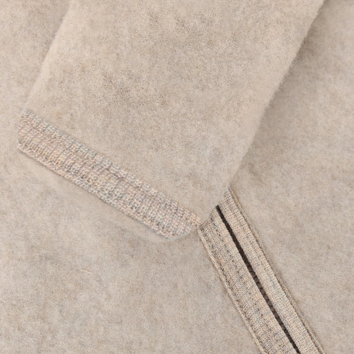 Huttelihut Camel Melange Pram Suit Ears Wool Fleece