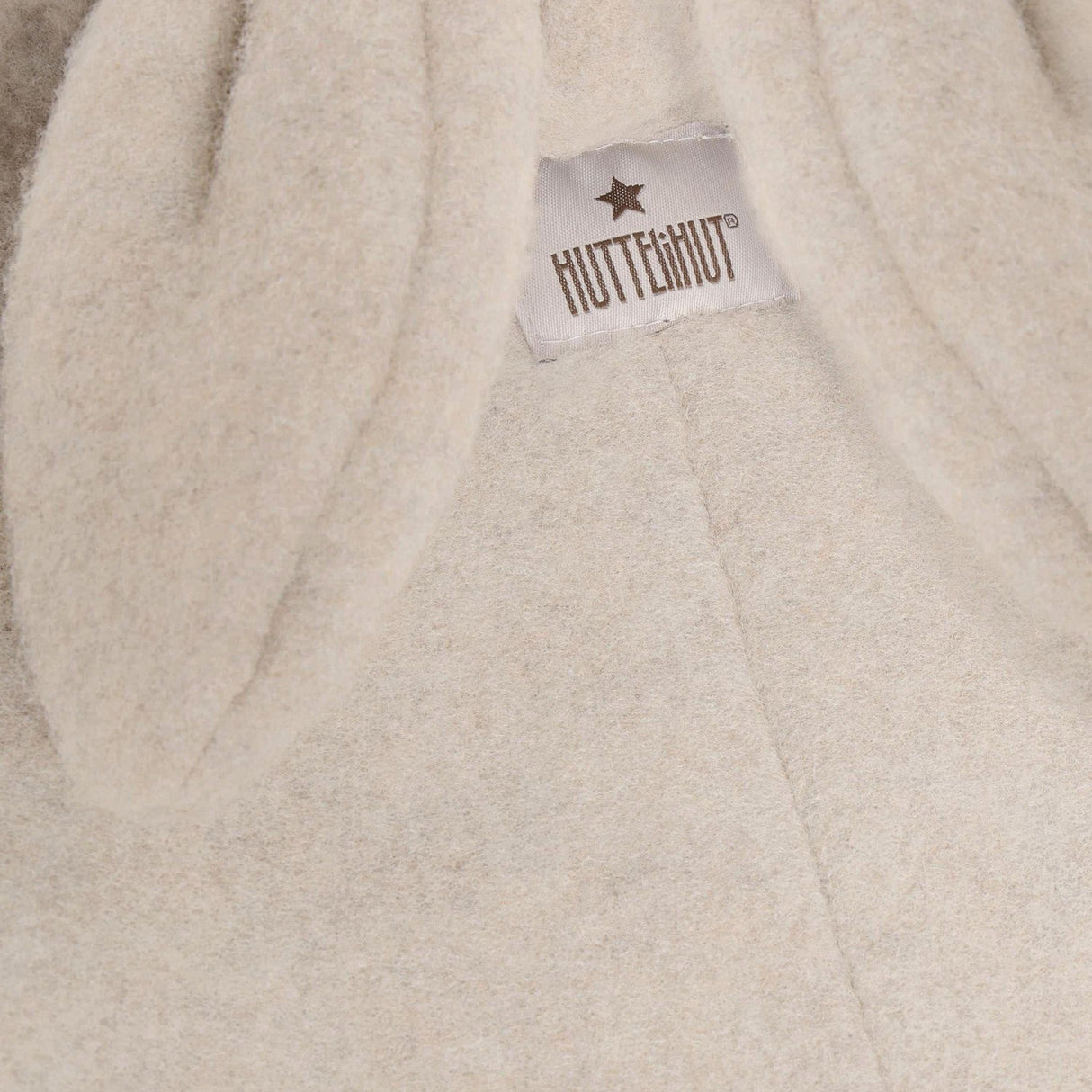 Huttelihut Camel Melange Pram Suit Ears Wool Fleece
