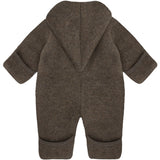Huttelihut Brown Melange Pram Suit Pixie Wool Fleece