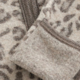 Huttelihut Camel Melange Pram Suit Ears Wool Fleece Jac