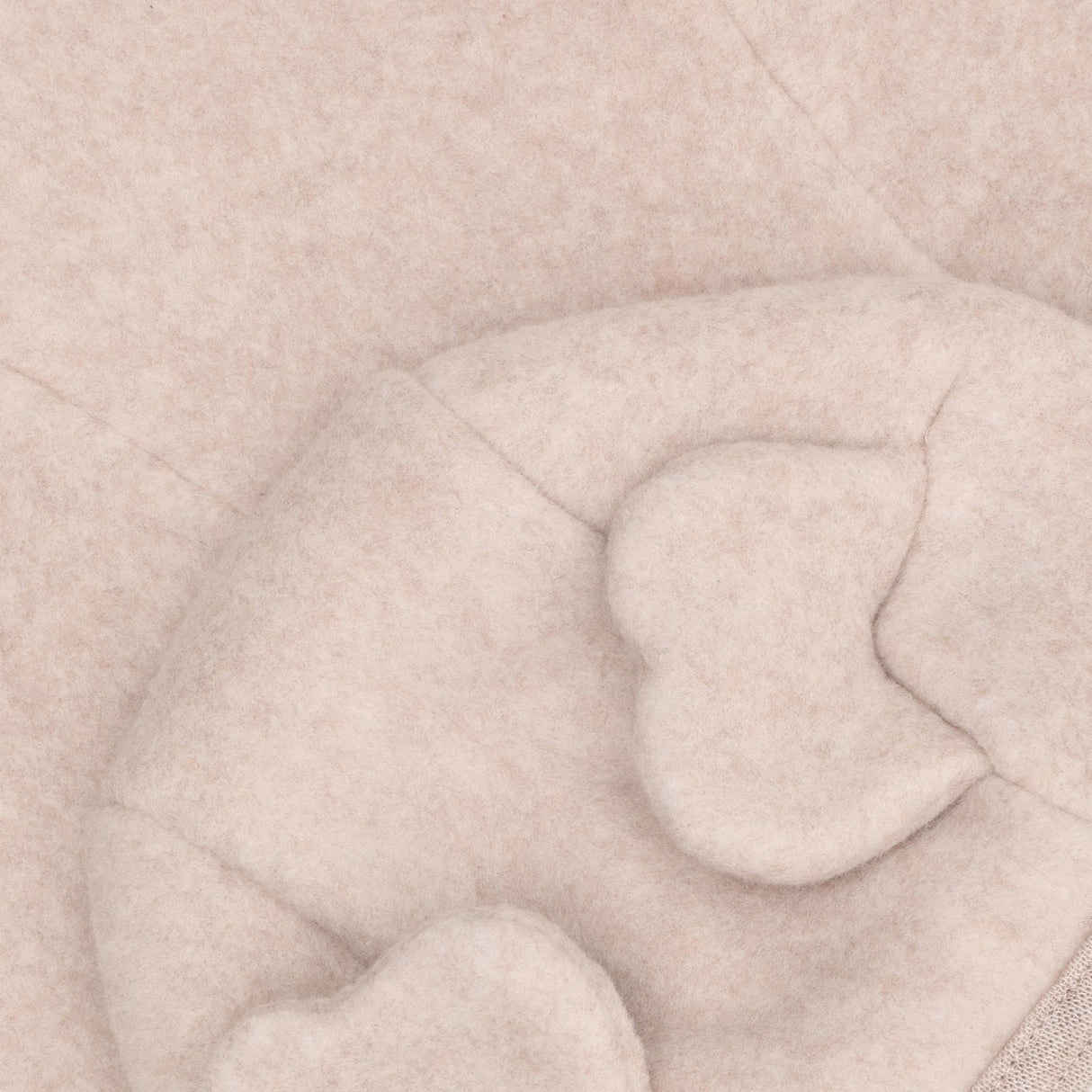 Huttelihut Camel Melange Pram Suit Ears Cotton Fleece