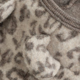 Huttelihut Camel Melange Pram Suit Ears Wool Fleece Jac