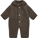 Huttelihut Brown Melange Pram Suit Pixie Wool Fleece