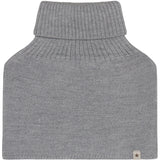 Huttelihut Medium Grey Melange Neck Warmer Wool Knit