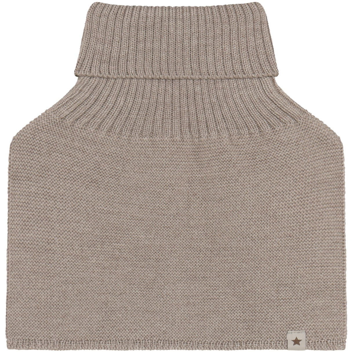 Huttelihut Camel Melange Neck Warmer Wool Knit